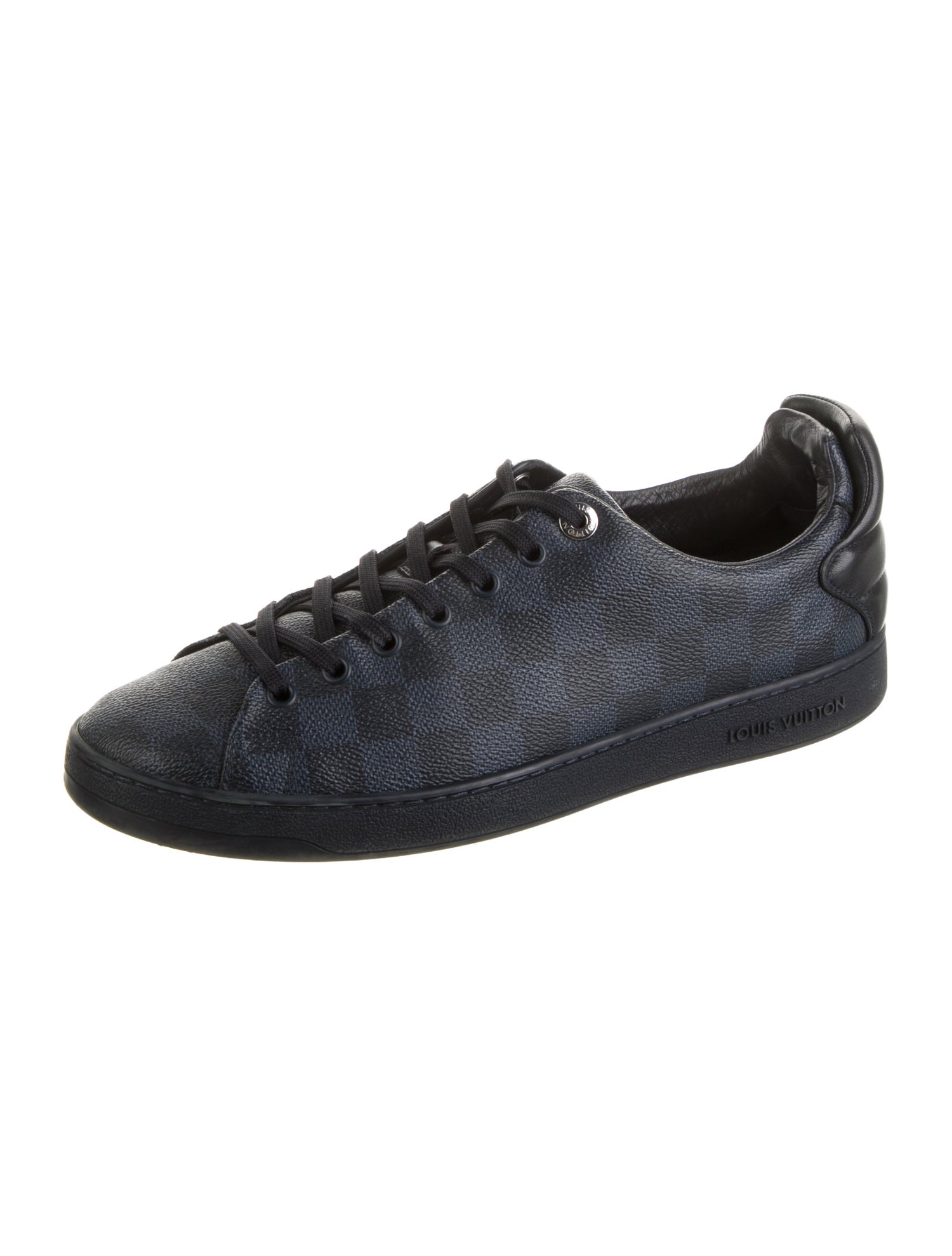 Louis Vuitton Damier Cobalt Plaid Print Sneakers