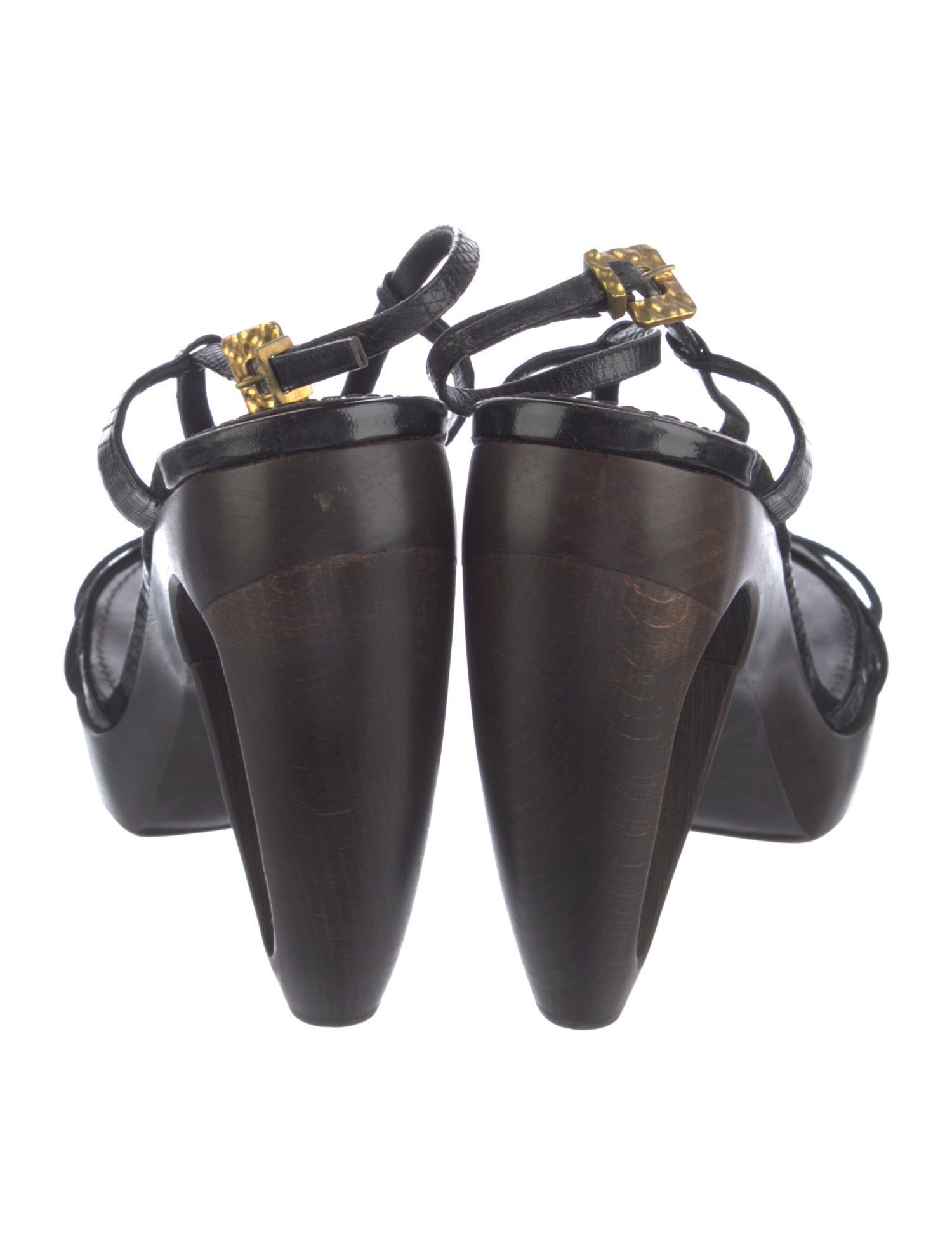 Louis Vuitton Leather Slingback Sandals