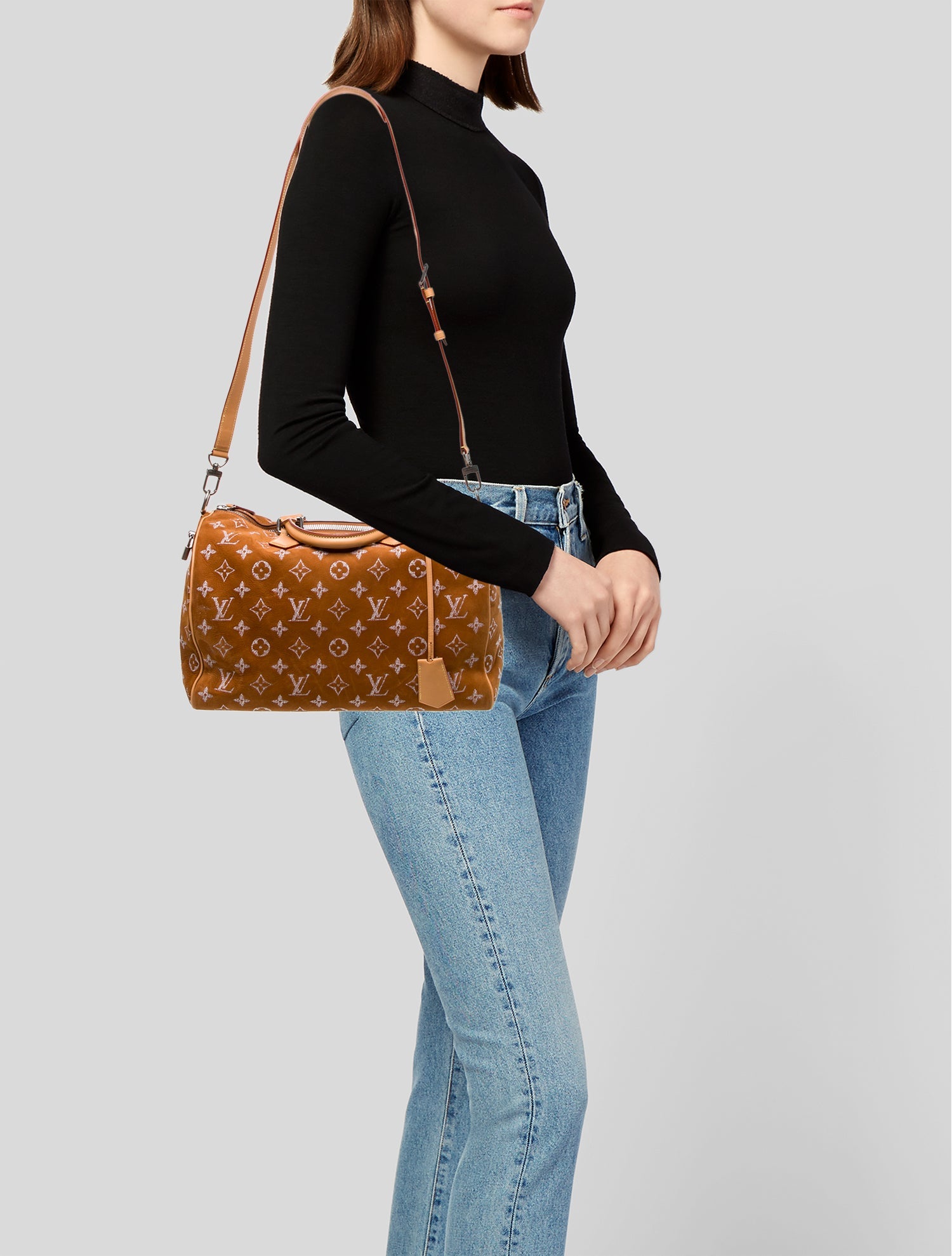Louis Vuitton Calf Leather Speedy Bandouliere 40