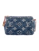 Louis Vuitton Monogram Denim Pochette Speedy Keychain