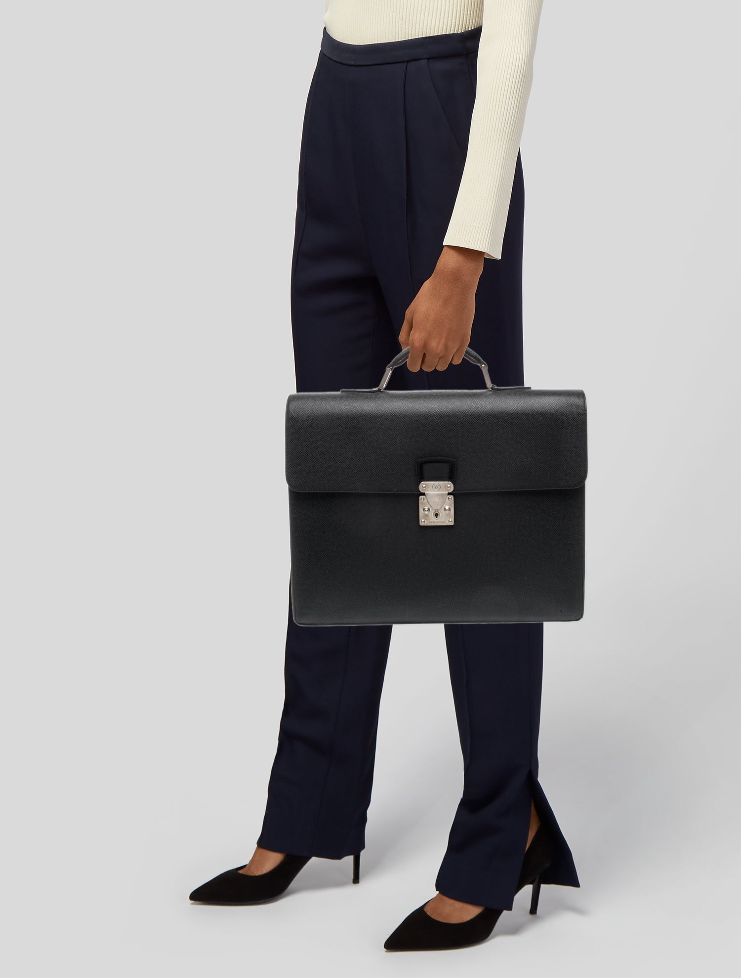 Louis Vuitton Taiga Leather Briefcase Vintage