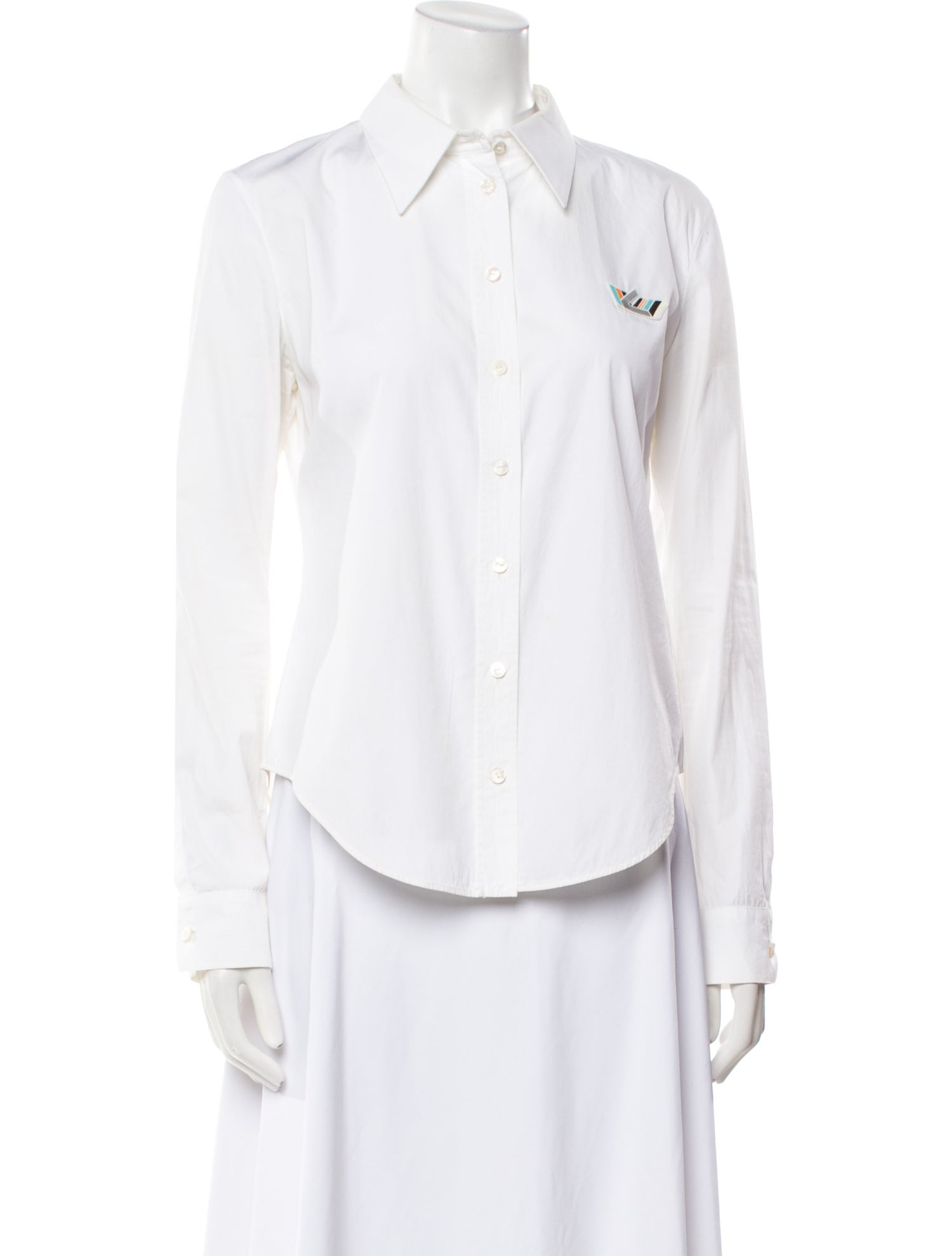 Louis Vuitton 2018 Long Sleeve Button-Up Top