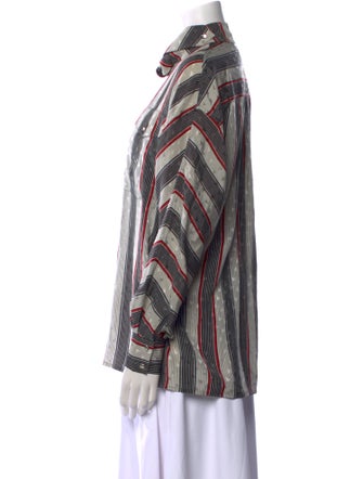 Louis Vuitton 2021 Silk Button-Up Top