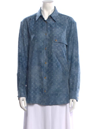 Louis Vuitton 2021 Silk Button-Up Top