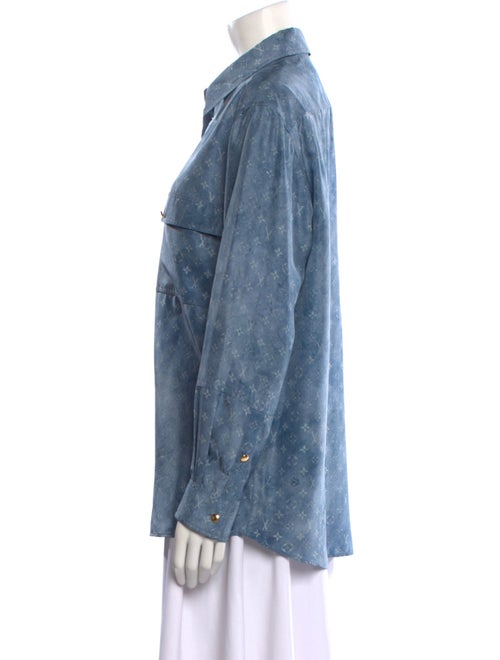 Louis Vuitton 2021 Silk Button-Up Top