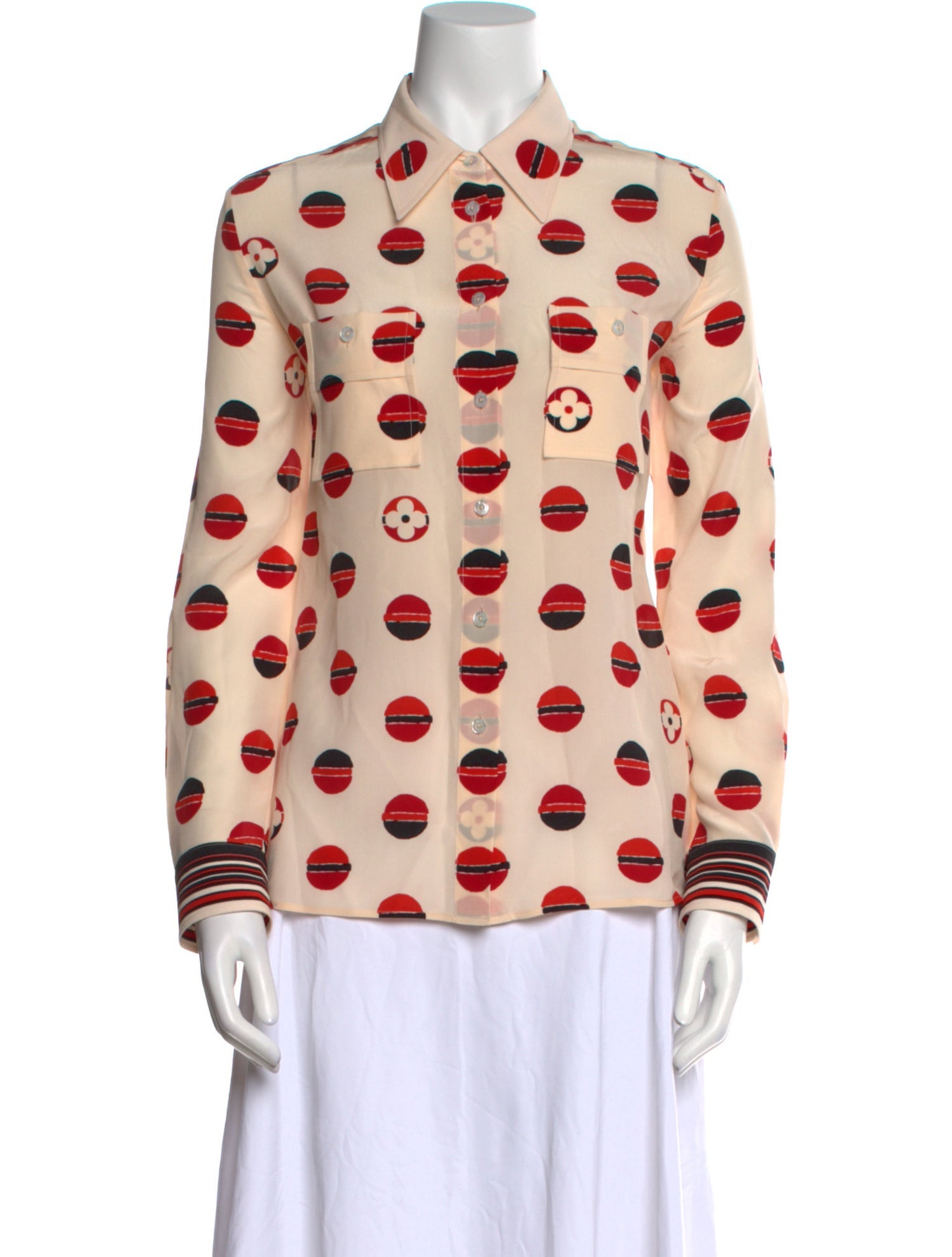 Louis Vuitton 2020 Silk Button-Up Top