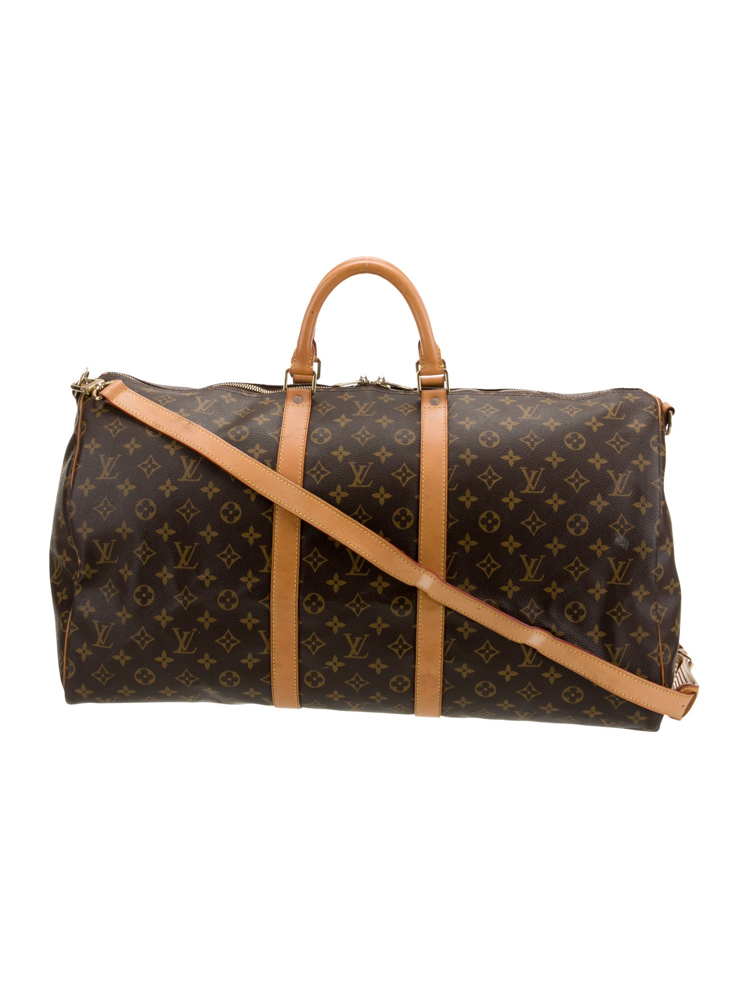 Louis Vuitton LV Monogram Keepall Bandouliere 55 Vintage