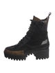 Louis Vuitton LV Monogram Suede Combat Boots
