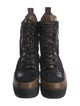 Louis Vuitton LV Monogram Suede Combat Boots