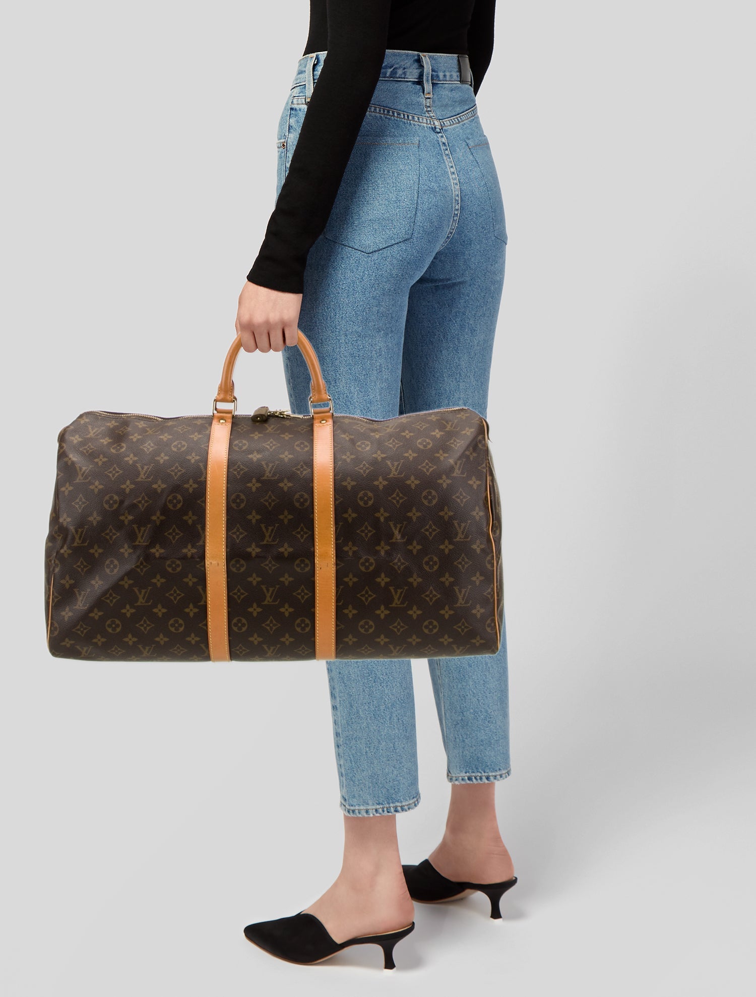 Louis Vuitton LV Monogram Keepall 55 Vintage