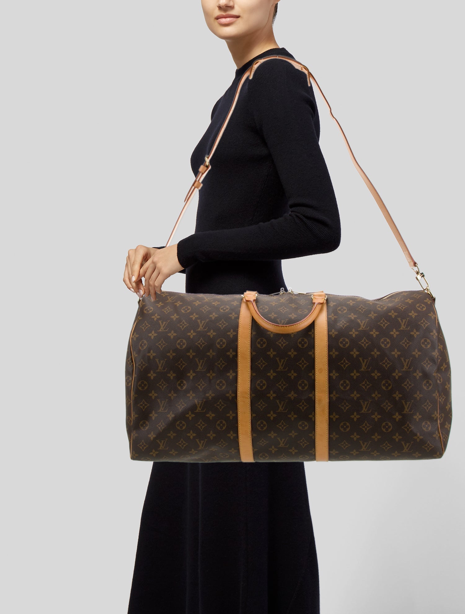 Louis Vuitton LV Monogram Keepall Bandouliere 60 Vintage