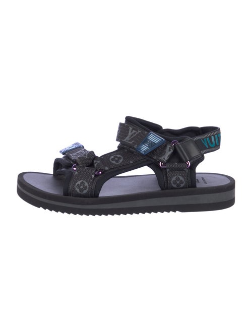 Louis Vuitton Rubber Printed Slingback Sandals