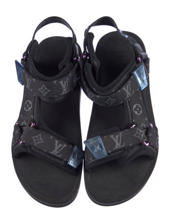 Louis Vuitton Rubber Printed Slingback Sandals