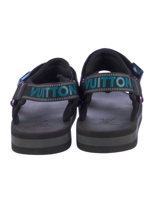 Louis Vuitton Rubber Printed Slingback Sandals