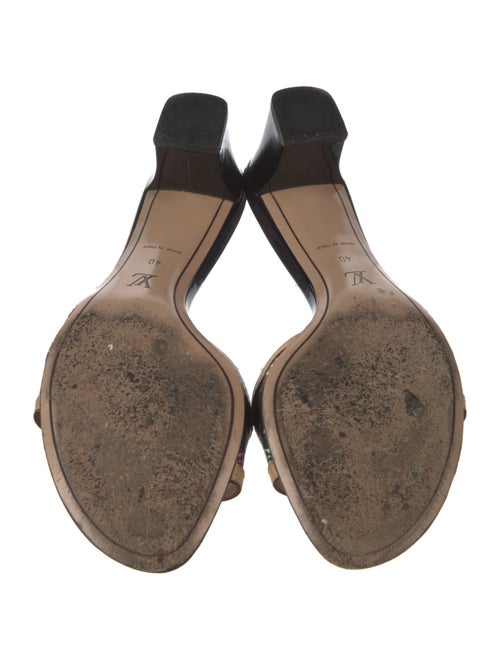 Louis Vuitton Leather Printed Slides