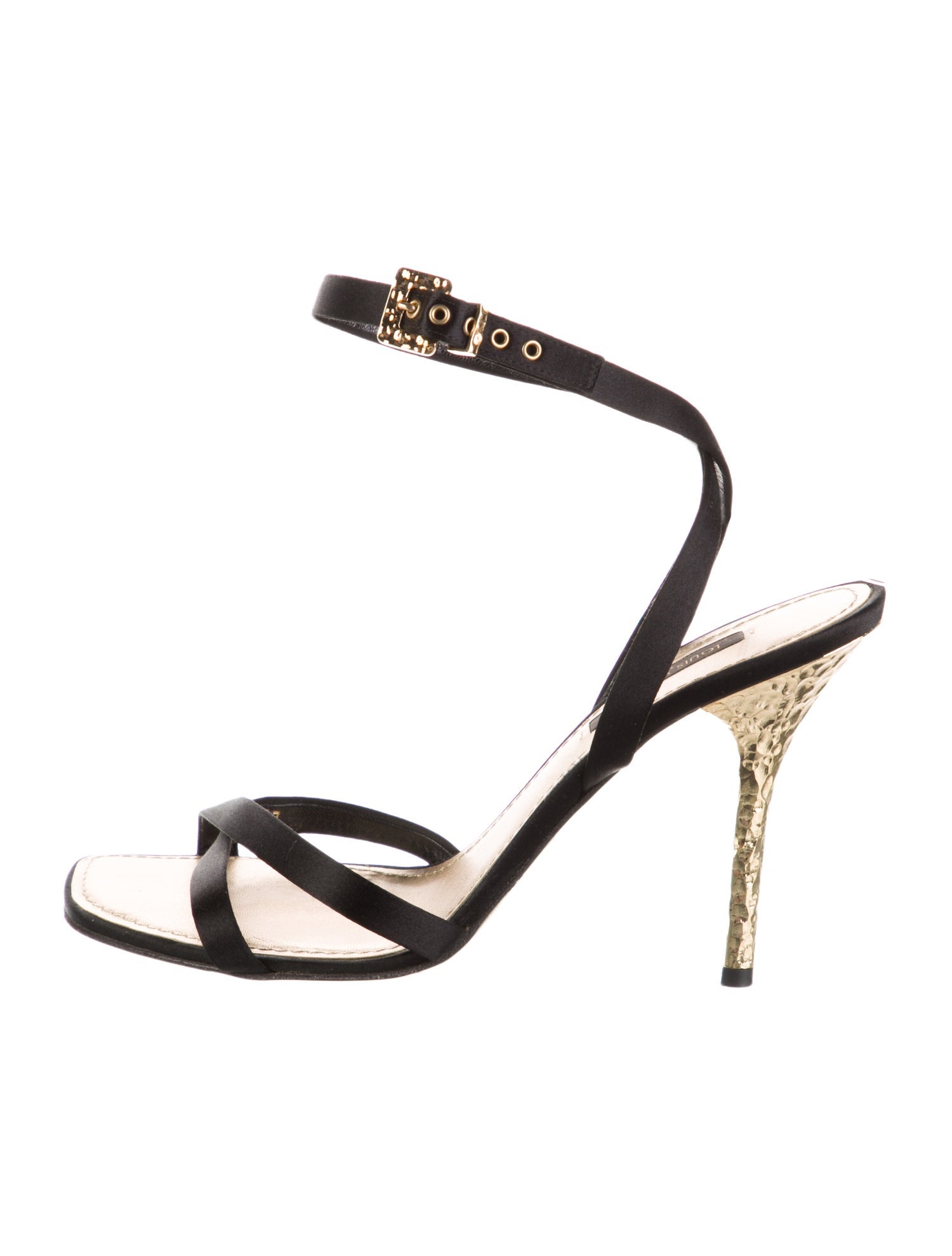 Louis Vuitton Satin Sandals