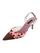 Louis Vuitton LV Monogram Satin Slingback Pumps