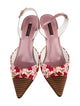 Louis Vuitton LV Monogram Satin Slingback Pumps