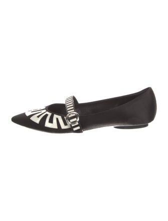Louis Vuitton Satin Graphic Print Mary Jane Flats