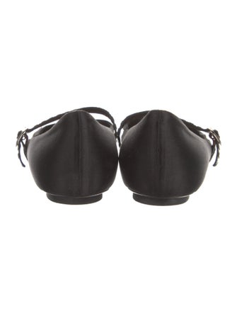 Louis Vuitton Satin Graphic Print Mary Jane Flats