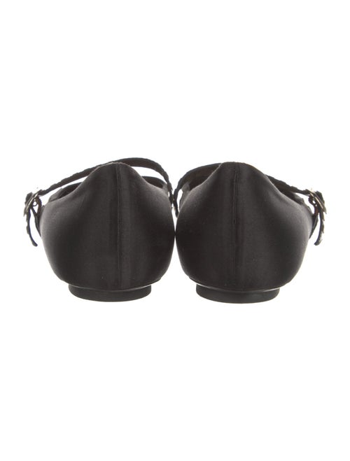 Louis Vuitton Satin Graphic Print Mary Jane Flats