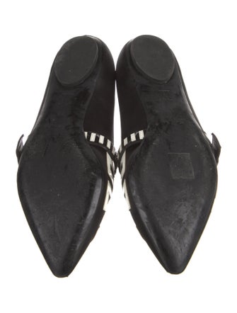 Louis Vuitton Satin Graphic Print Mary Jane Flats