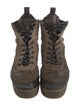Louis Vuitton LV Monogram Suede Combat Boots