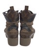 Louis Vuitton LV Monogram Suede Combat Boots