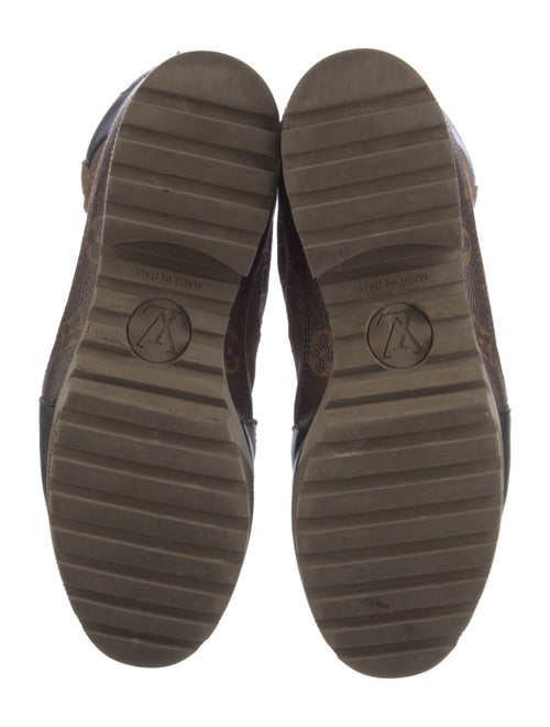 Louis Vuitton LV Monogram Suede Combat Boots
