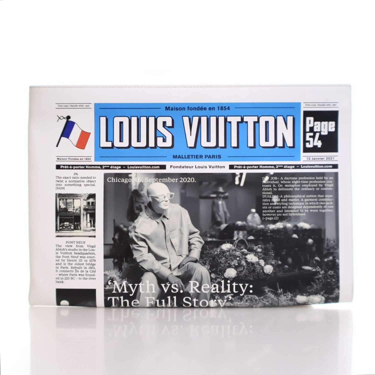 Louis Vuitton Calfskin Newspaper Pouch