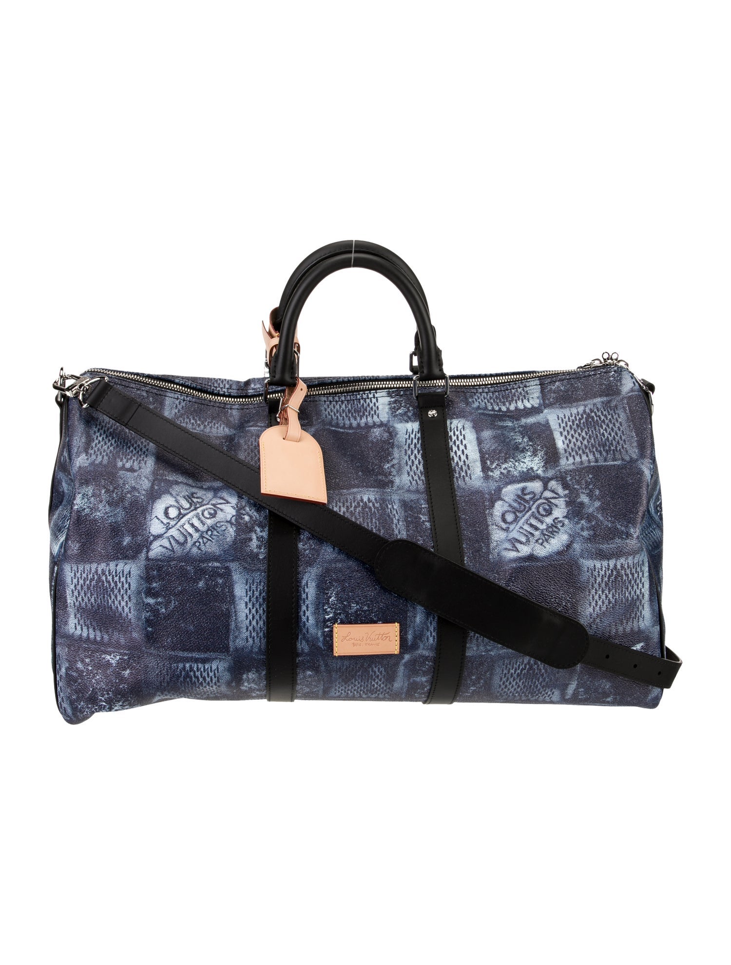 Louis Vuitton Coated Canvas Keepall Bandouliere 50