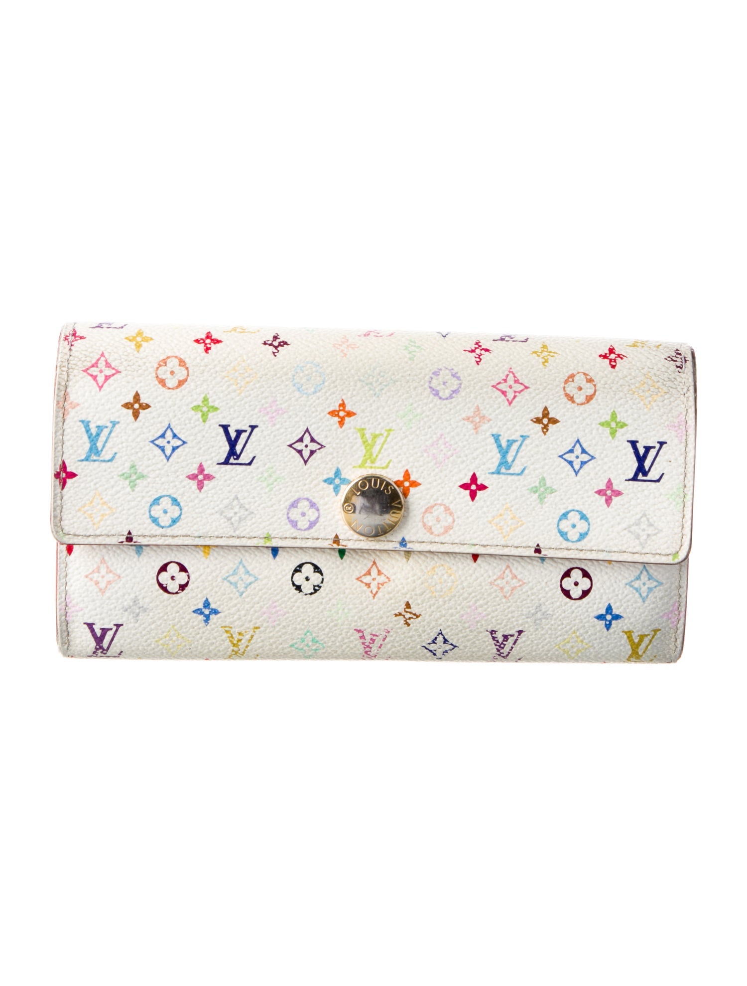 Louis Vuitton 2011 Multicolore Monogram Pattern Sarah Wallet