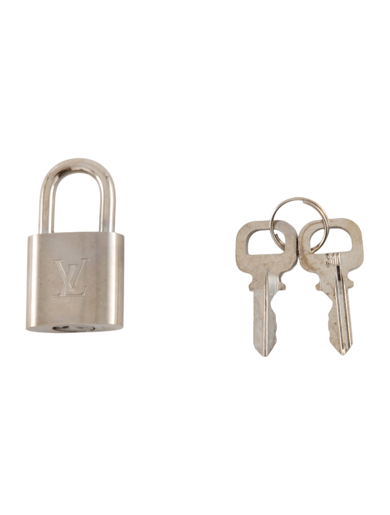 Louis Vuitton Palladium Lock & Key Set