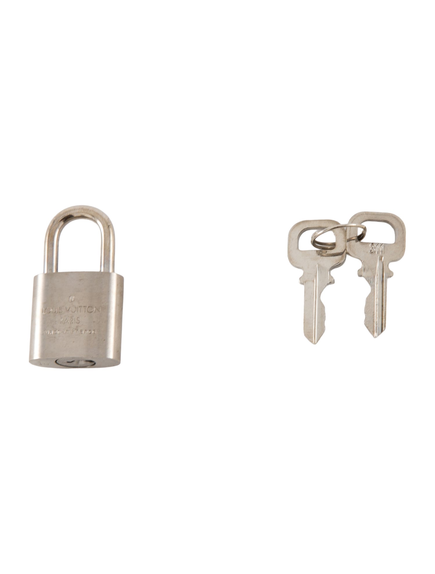 Louis Vuitton Palladium Lock & Key Set