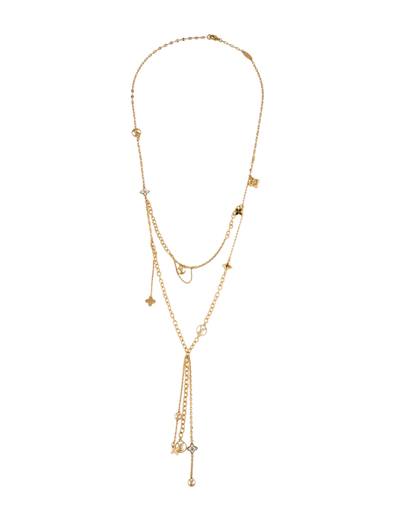 Louis Vuitton Blooming Strass Sautoir Necklace