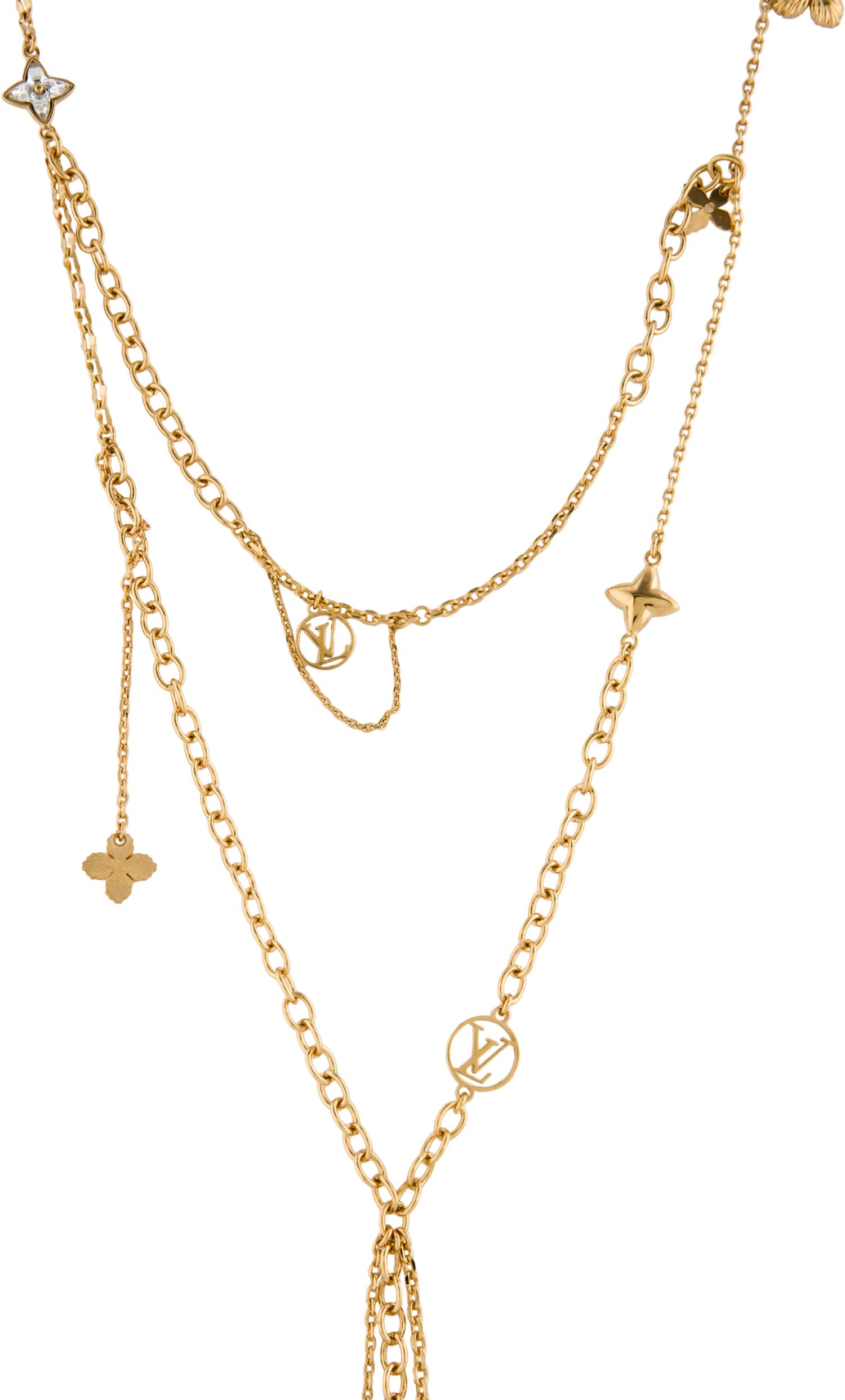 Louis Vuitton Blooming Strass Sautoir Necklace