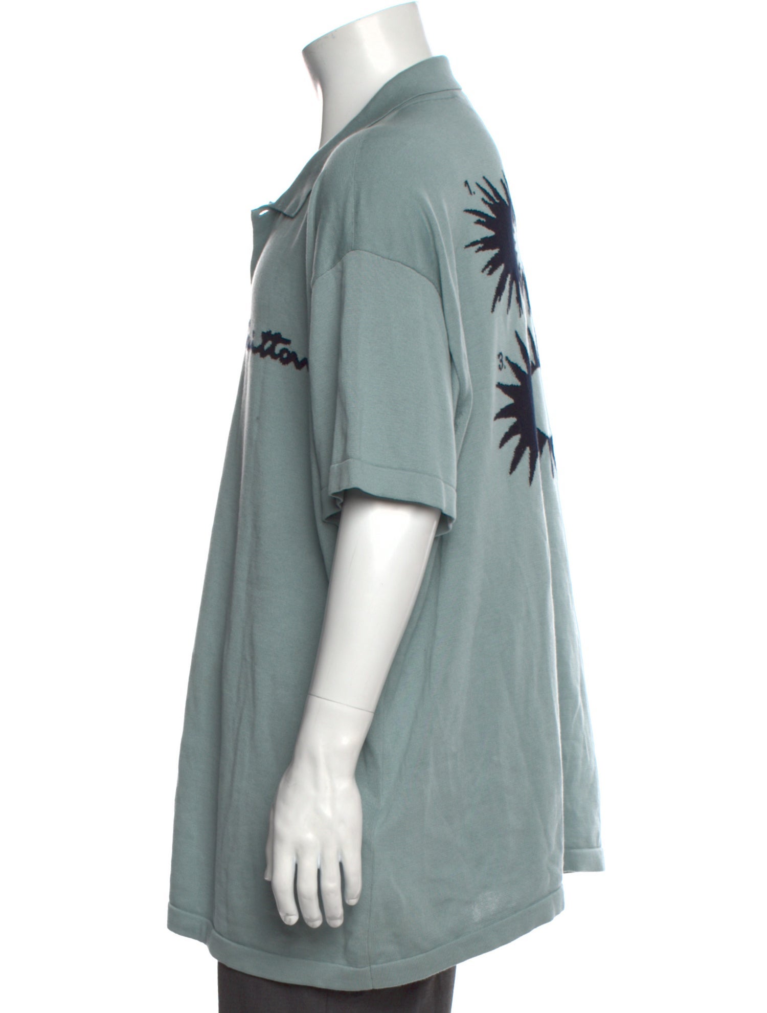 Louis Vuitton 2024 Graphic Print Polo Sweater