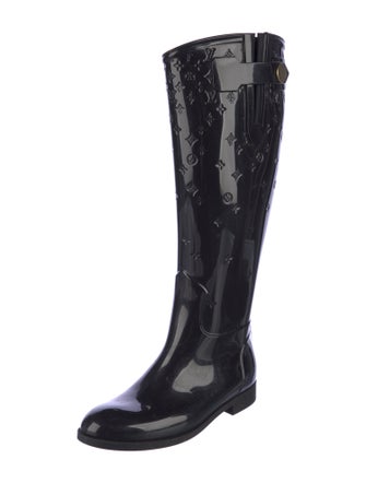 Louis Vuitton LV Monogram Rubber Rain Boots