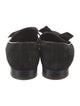 Louis Vuitton Suede Bow Accents Loafers