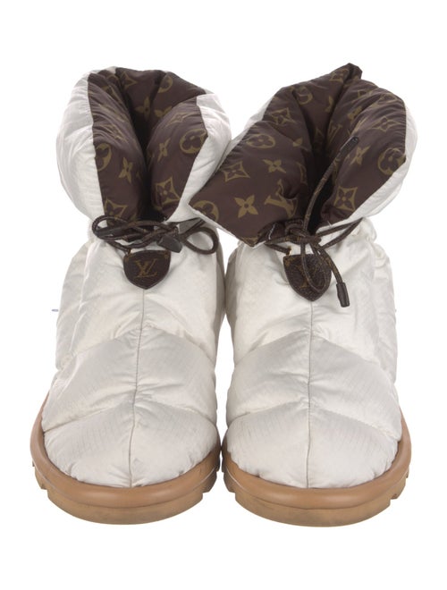 Louis Vuitton LV Monogram Nylon Lace-Up Boots