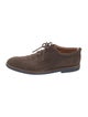 Louis Vuitton Suede Lasercut Accents Derby Shoes