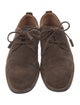 Louis Vuitton Suede Lasercut Accents Derby Shoes