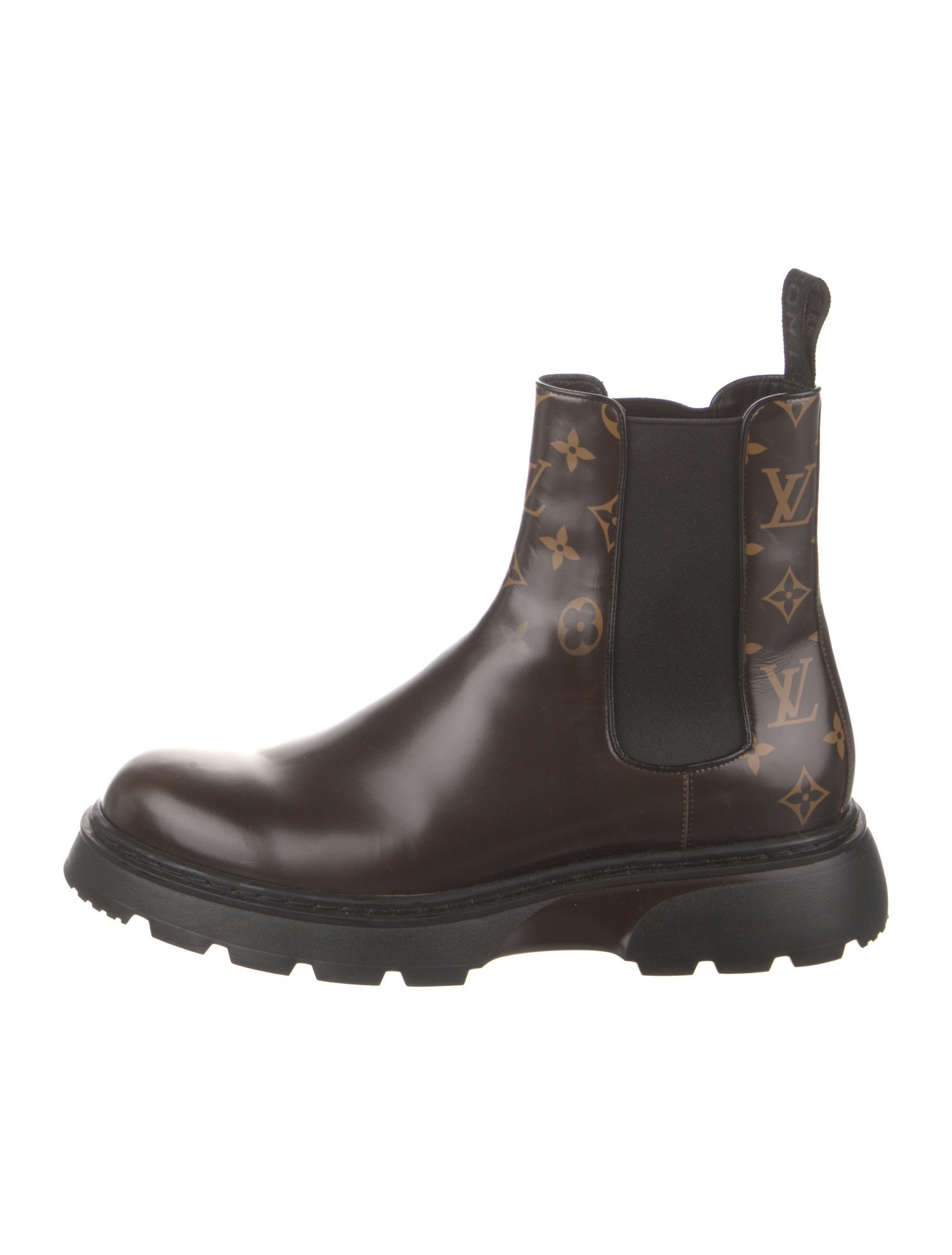 Louis Vuitton LV Monogram Leather Chelsea Boots