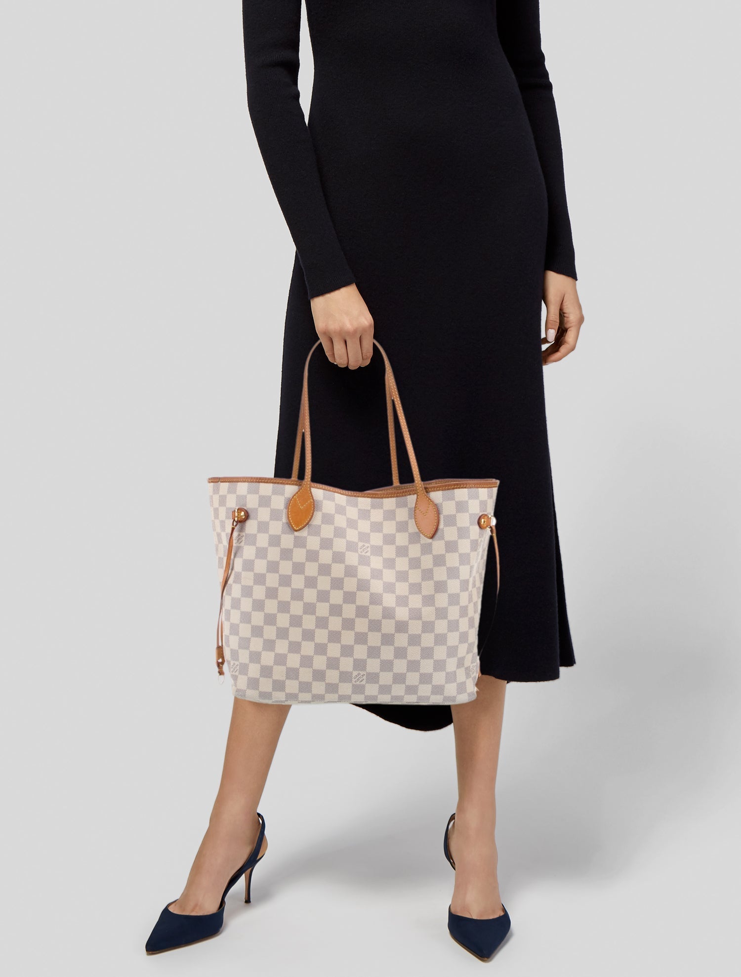 Louis Vuitton Damier Azur Neverfull w/Pouch MM