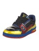 Louis Vuitton Patent Leather Colorblock Pattern Sneakers