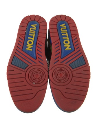 Louis Vuitton Patent Leather Colorblock Pattern Sneakers