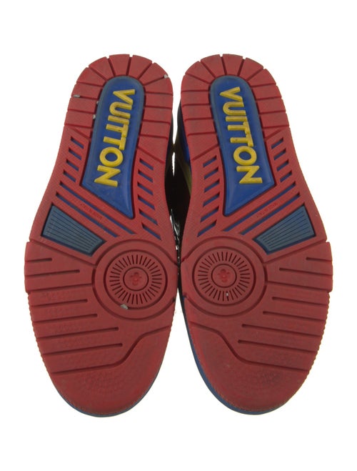 Louis Vuitton Patent Leather Colorblock Pattern Sneakers