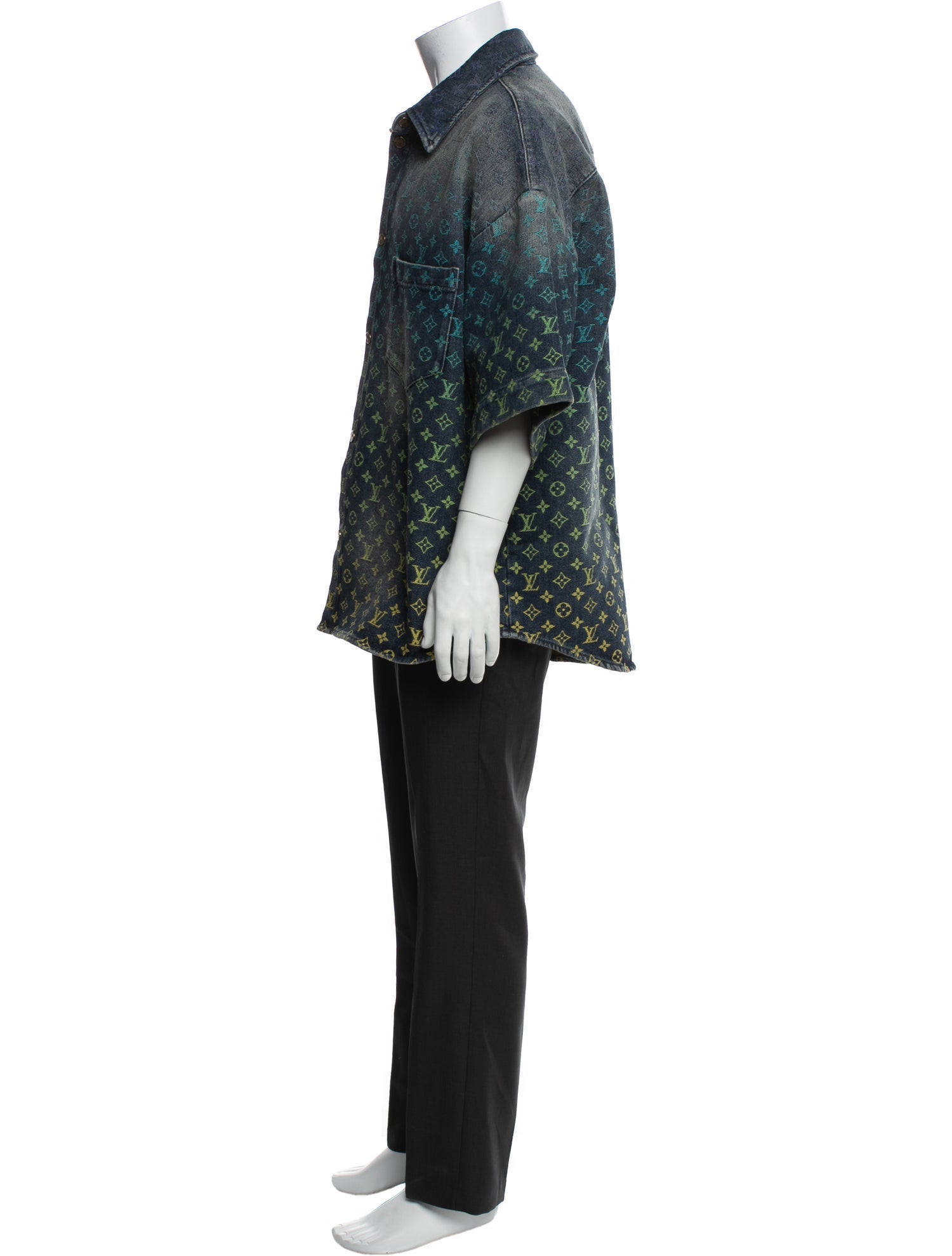 Louis Vuitton 2023 LV Monogram Denim Shirt
