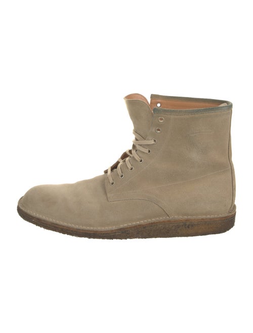 Louis Vuitton Suede Lace-Up Boots