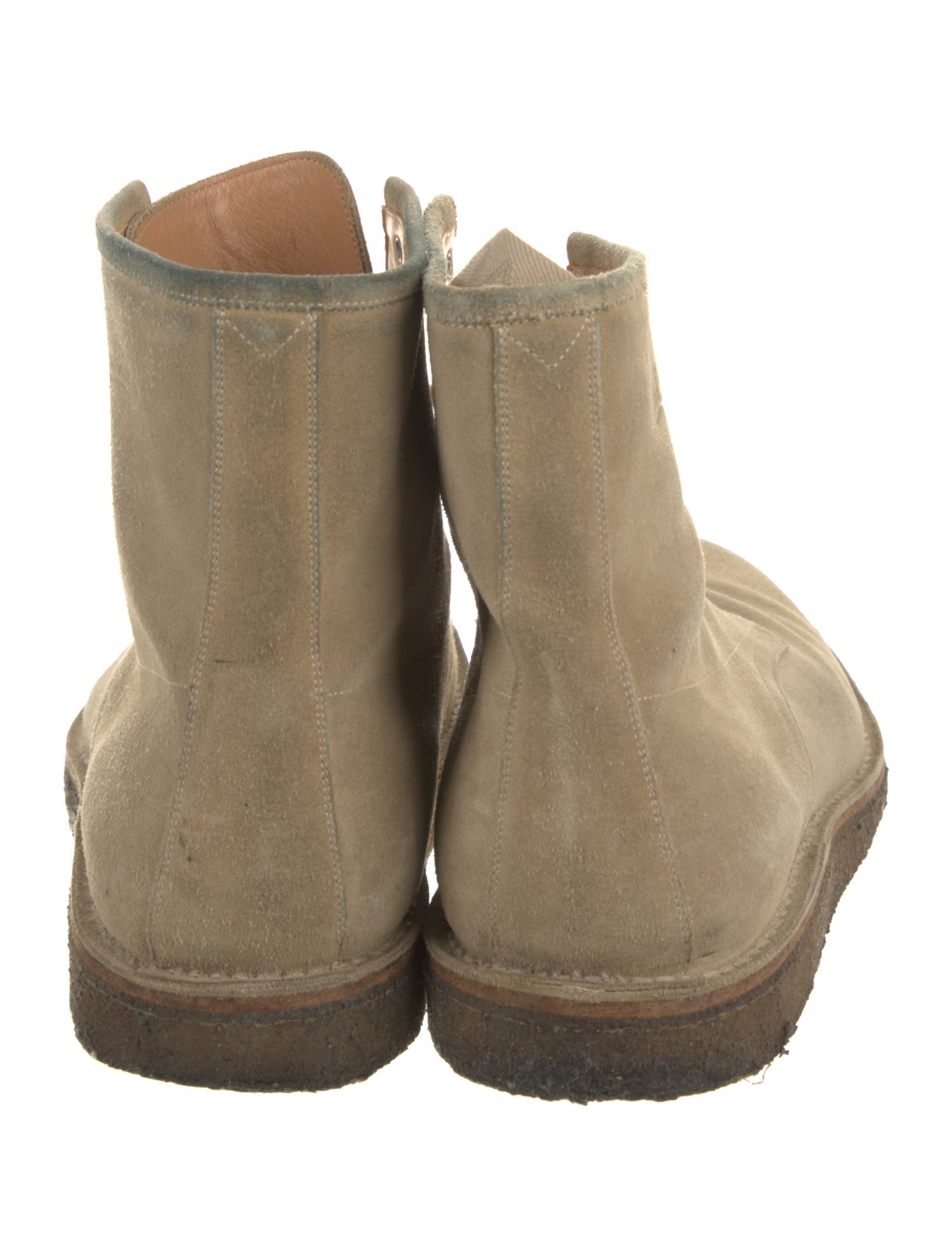 Louis Vuitton Suede Lace-Up Boots